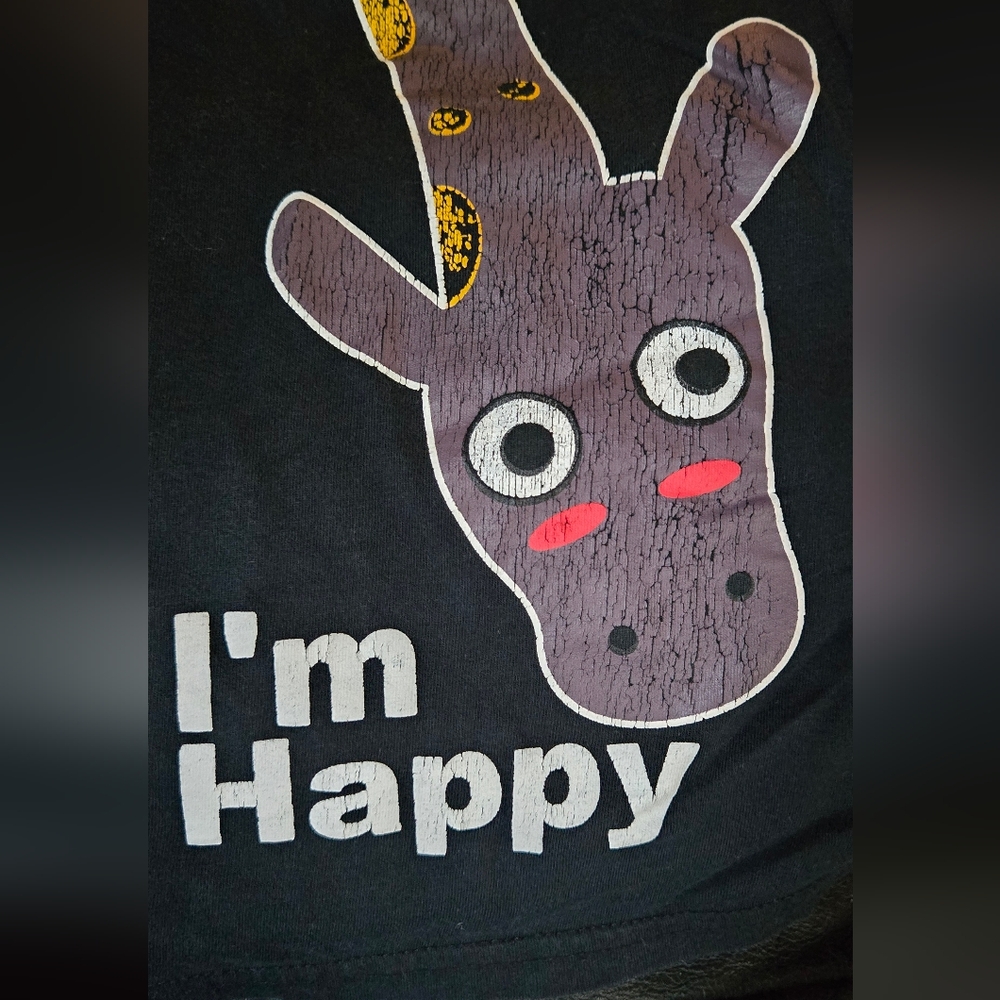 Kids Kiyomi Black Long Sleeve Shirt with Giraffe szM - Picture 4 of 7